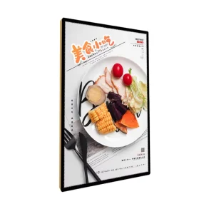 Desktop Advertising Sign Customized Sizes A4 A3 Glass Panel Super Slim Led Light Box