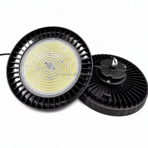 Diameter 400mm UFO LED High Bay Light 300W Circular Industrial Warehouse Factory Gymnasium Lighting Aluminum 12 Meters High