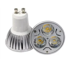 Die Casting Aluminum AC85-265V Input Blue Color 3W GU10 LED Spotlight