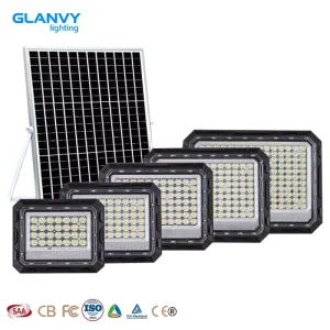 Die cast Aluminum Commercial Solar Flood Light 200W 300W with IP66 Waterproof Industrial Outdoor Area Lighting