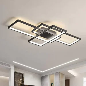 Dimmable LED Ceiling Light with Remote Control Ceiling Light Fixture for Living Dining Room Dimming Light Chandelier