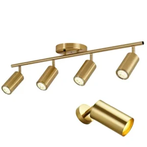 Dimmable LED Golden Track Light Spot Light for Shop Cabinet Hotel Restaurant Exhibition Hall Super Market Commercial Lighting