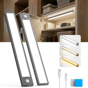 Dimmable LED Motion Sensor Wireless Cabinet Rechargeable Modern Wall Mounted Kitchen Closet Reading Nook Aluminum Body Lamp