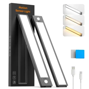 Dimmable Motion Sensor LED Wireless Cabinet Rechargeable Modern Wall Mounted Kitchen Closet Reading Nook Aluminum Body Lamp