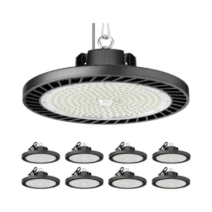 Dimmable Selectable CCT IP65 Industrial Commercial Warehouse UFO Highbay for Light 100W 240W 5 Year Warranty High Power High