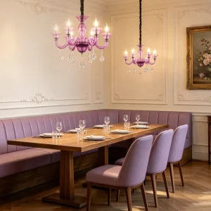 Dining Room Chandelier Light Design Glass Candlestick Crystal Chandelier Luxury Lighting Pendant Chandelier