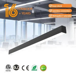 Direct Indirect High Output Aluminum Anti Glaring IP44 LED Linear Lights