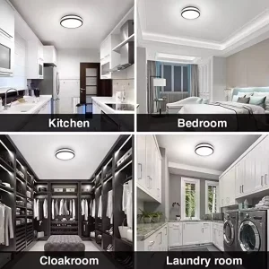 Double Ring LED Ceiling Light 14&16 Inch 5CCT Adjustable ETL cETL Indoor Lamp For Living Room