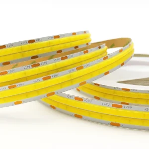 Double Row 12mm 600leds 24v COB LED Strip Light High Density Cri 90 Linear Light