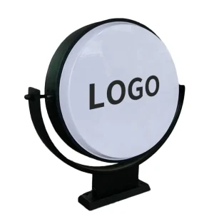 Double Side 3D Waterproof High Brightness Hanging Custom Shape Advertising Light Box Outdoor Aluminum Frame LED Acrylic Front UV