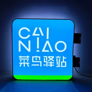 Double Sided Acrylic LED Light Box Outdoor Waterproof Customized Color Custom Design Business Easy Installation
