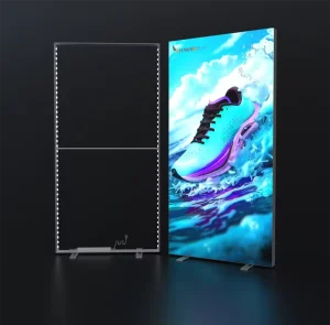 Double Sided Advertising LED Light Box SEG Light Box Exhibition Pop up Display Assemble LED Light Box Stand Displays