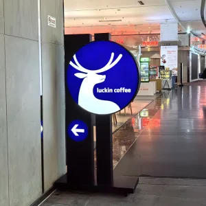 Double Sided Light Box Frame Board Wall Acrylic Sign Led Lightbox 3D Letter Logo Signboard Light Box Advertising Outdoor