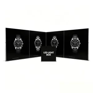 Double-Sided Wrinkle-Free SEG Light Box Booth Seamless Splice with HD Vivid Graphics for Expo Booth and Trade Fair Stand
