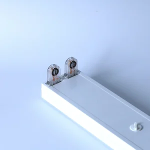 Double Tube Fluorescent Light Fixture T8 T5 White Batten Fitting for Commercial Industrial Middle East Project
