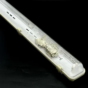 Double Tube LED Tri proof Light Housing 1.2m IP65 Waterproof 50000Hrs Batten Shell ABS+PC/PS Material AC 85-265V for Parking Lot