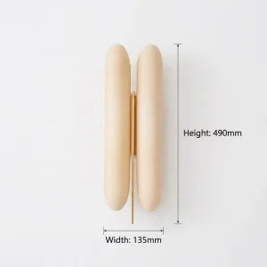 Double Vertical Natural Alabaster LED Luxury Wall Sconce Lamp Dimmable Modern Design for Bedroom Living Room Corridor Home Decor