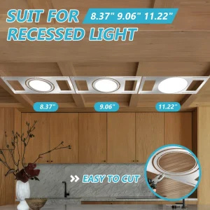 Drop Ceiling Compatible Iron Mount for LED Panel Lights Toolless Installation System