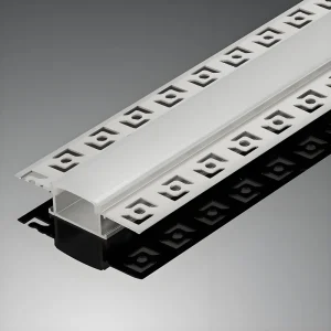 Drywall Aluminum Profiles 13mm LED Extrusion Channel Plaster Embedded Seamless Strip Light for Ceiling Wall Home Office