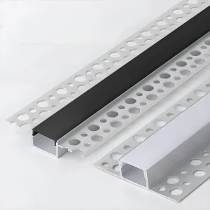 Drywall LED Aluminum Profiles 13x12mm Extrusion Channel Plaster Embedded Seamless Strip Light for Ceiling Wall