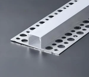 Drywall LED Aluminum Profiles 15x13mm with Silicone Diffuser Extrusion Channel Plaster Embedded Seamless Strip Light for Ceiling