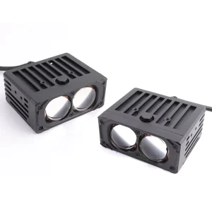 Dual Lens 60W LED Grille Light 6500K Car Front Grill Lamp Waterproof Off Road Driving Light for Truck SUV