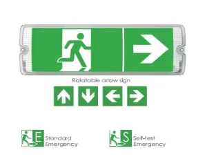Dual Mode LED Emergency Exit Light IP65 Waterproof LiFePO4 650 Lumens CB CE