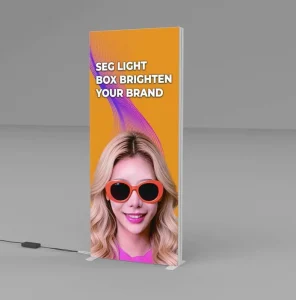 Durable Easy Set up PVC Rectangle Light Box 110 220V LED Advertising Signboard Outdoor Commercial Display for Storefront