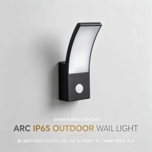 Durable IP65 Waterproof Outdoor Wall Light Die Cast Aluminum PC Corrosion Resistant Wide Voltage Soft Light for Villa Yard Park
