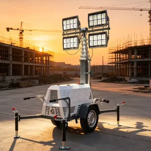 Durable Industrial Lighting Portable Battery Powered Solar Light Tower Mobile Solar Light Tower Light Towers