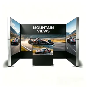 Durable Rust Resistant Heavy Duty Light Box Booth with LED Video Wall for Outdoor Auto Show and Exhibition