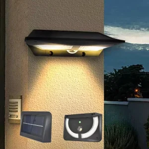 Dusk to Dawn IP65 Waterproof Led Reflector Garden Spotlight LED Solar Wall Light for Exterior Landscape
