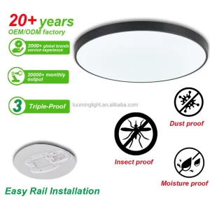 Dustproof Moistureproof and Insect proof Ceiling Light Hotel Bedroom Contemporary Ceiling Light LED Ceiling Lamp Indoor