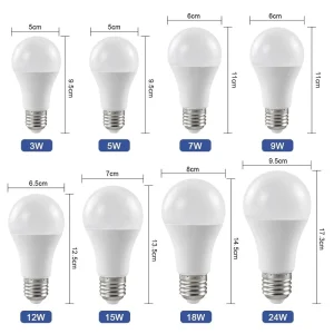 E27 B22 Reflector LED Light Bulb AC 3W 24W Dimmable Home Use