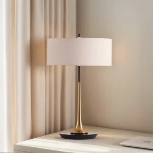 E27 Nordic Modern Fabric Shade LED Desk Lamp AC Powered for Living Room Bedroom Study Table Lighting
