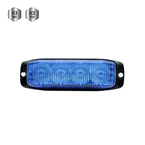 ECE R65 Blue LED Emergency Strobe Warning Light Surface Mount Grille Strobe Lighthead LED Warning Light Car Light Accessories