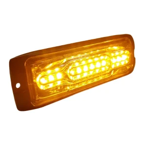 ECE R65 R10 Approved 12 LED Strobe Lighthead Car Grille Light Red Blue Amber White Green LTD12D Car Side Light