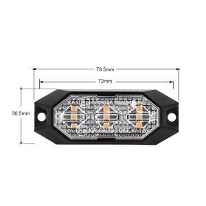 ECE R65 SAE LED Flashing Warning Strobe Lights 12V/24V High Power for Truck Car Grille