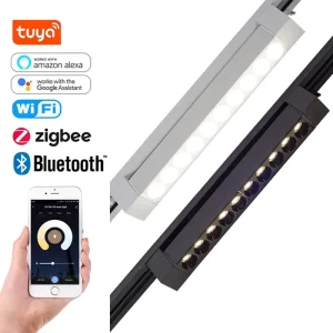 ERDU Factory Price Anti Glare Commercial COB Track Spot Light System Adjustable Angle Linear LED Track Lights