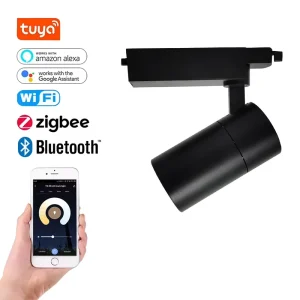 ERDU Smart Tuya Aluminum Led Track Spotlight Fixture Living Room Bedroom Dining Hotel Mall Cob Commercial Led Track Lights