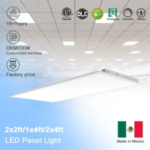 ETL 2×4 LED Panel Light 135lm/W 5CCT Selectable 3500-6500K 5-Watt Selectable 30-70W 0-10V Dimmable Hospital Health Care Office