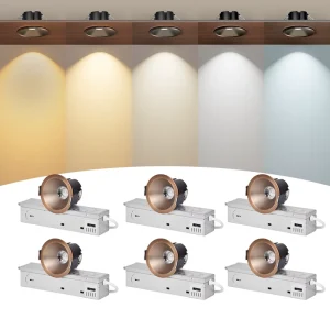 ETL 8W Bronze LED Spotlight Flicker Free Anti Glare COB Recessed Downlight 5 Year Warranty Ideal for Hotels & Projects