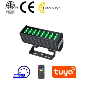 ETL Architectural Light DMX512 Wireless WIFI Control 50W 100W 150W 200W 300W RGBW Color changing LED Industrial Flood Light