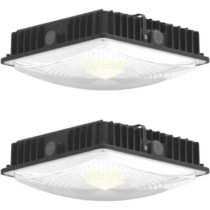 ETL CE Commercial Lighting 100-277v 100w Gas Station IP65 Waterproof Garage Ceiling LED Canopy Light for Gas Station
