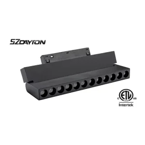 ETL CE SAA Certified Modern LED Magnetic Track Light System Indoor Office Commercial Lighting 48V Aluminum Tuya Intelligent