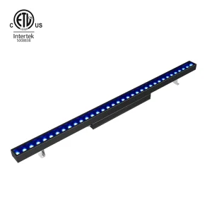 ETL CETL CE Listed AC120V 72W 50W 36W 32W DMX512 Wireless Control RGB RGBW IP67 Linear LED Wall Washer Light