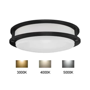 ETL CETL Certified Modern Steel LED Double Ring Ceiling Light Adjustable Color Temperature for Living Room