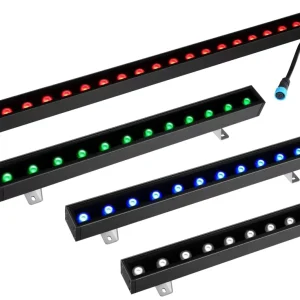 ETL CETL UL Listed RGBW LED Linear Wall Washer 25W 36W 50W DXM Wireless WlFl LumiMax Remote DMX Controller Optional