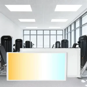 ETL DLC 5.1 Commercial Design SMD2835 Indoor IP44 2x4FT 25W-60W 3000K 4000K CCT LED Panel Light for Modern Office