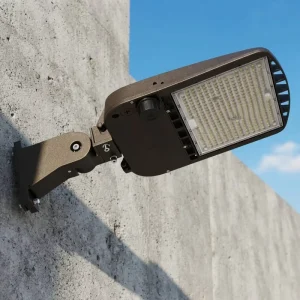 ETL DLC 5.1 Premium LED Parking Lot & Area Light 100W 150W 200W 300W IP65 Outdoor Shoebox Pole Light with Photocell Slip Fitter